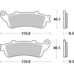 Pastillas de freno orgánicas Brembo 07HO4206