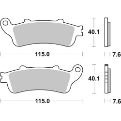 Pastillas de freno sinterizadas Brembo 07HO44SA