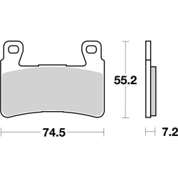 Pastillas de freno Brembo sinterizadas 07HO45SA