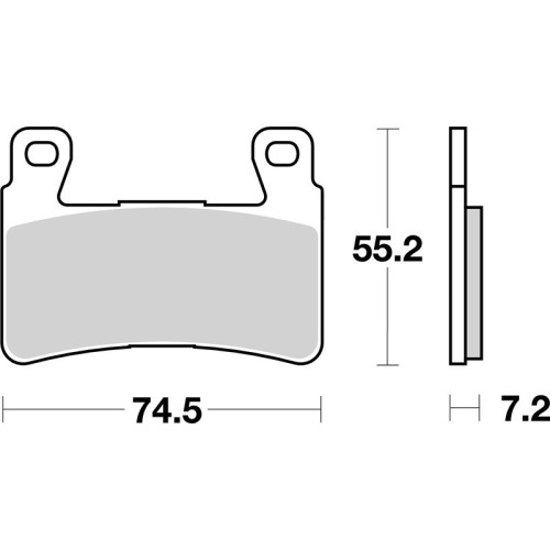 Pastillas de freno sinterizadas Brembo 07HO45SA