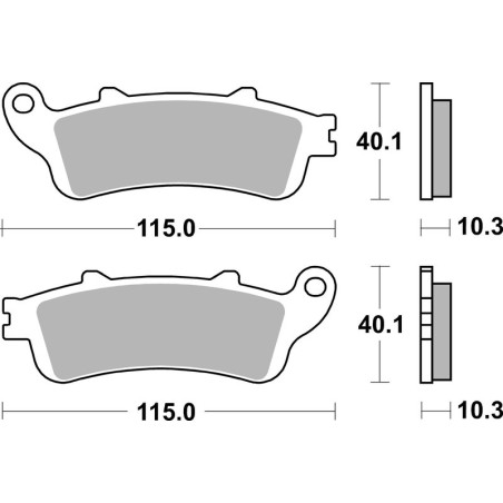 Pastillas de freno sinterizadas Brembo 07HO52SP