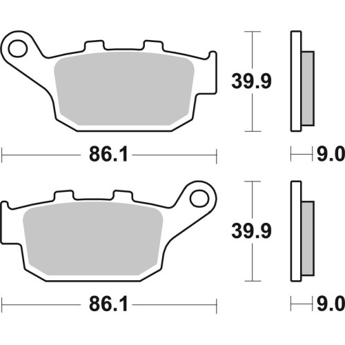 Pastillas de freno sinterizadas Brembo 07HO53SP
