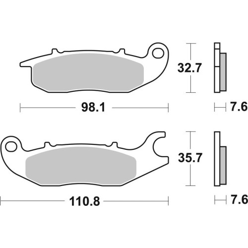 Pastillas de freno orgánicas Brembo 07HO5606