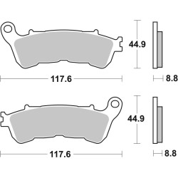 Pastillas de freno sinterizadas Brembo 07HO57LA