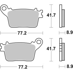 Pastillas de freno sinterizadas Brembo traseras 07HO59SP