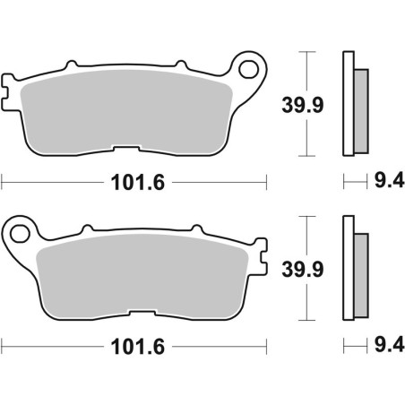 Pastillas de freno sinterizadas Brembo 07HO60SP