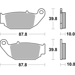 Pastillas de freno sinterizadas Brembo 07HO61SD
