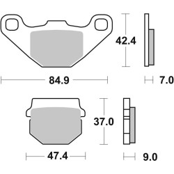 Pastillas de freno Brembo sinterizadas enduro 07KA07SD