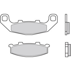 Pastillas de freno orgánicas Brembo 07KA1117 2