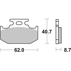 Pastillas de freno sinterizadas de competición Brembo 07KA12SX