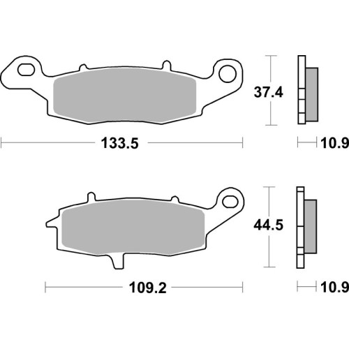 Pastillas de freno sinterizadas Brembo 07KA15SP
