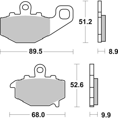 Pastillas de freno orgánicas Brembo 07KA1617