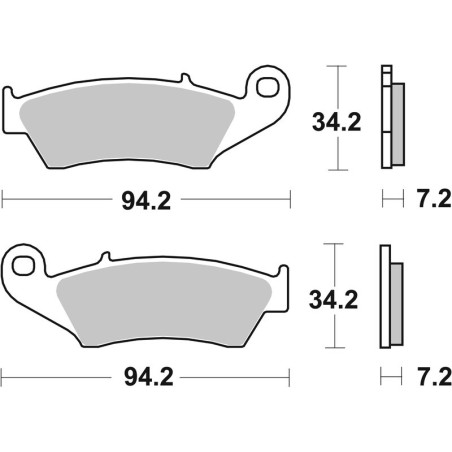 Pastillas de freno sinterizadas de competición Brembo 07KA17SX