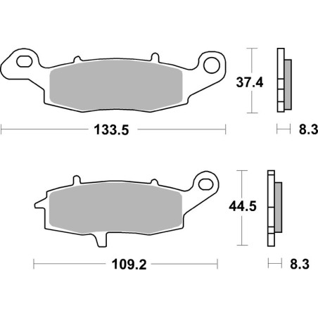 Pastillas de freno sinterizadas Brembo 07KA18LA
