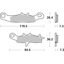 Pastillas de freno sinterizadas Brembo 07KA22SD