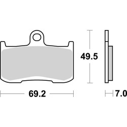 Pastillas de freno Brembo sinterizadas 07KA23SA