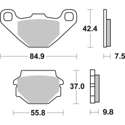 Pastillas de freno sinterizadas Brembo enduro 07KS04SD