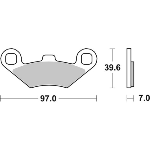 Pastillas de freno sinterizadas Brembo 07PO02SD