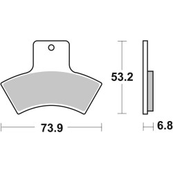 Pastillas de freno sinterizadas Brembo 07PO04SD