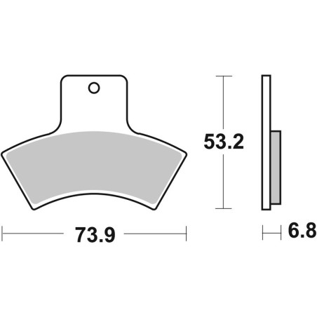 Pastillas de freno sinterizadas de competición Brembo 07PO04SX