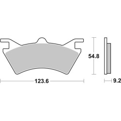 Pastillas de freno sinterizadas de competición Brembo 07PO05SX