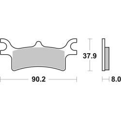 Pastillas de freno sinterizadas Brembo 07PO06SD