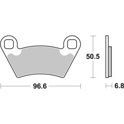 Pastillas de freno sinterizadas Brembo 07PO07SD