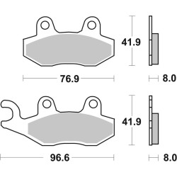 Pastillas de freno sinterizadas Brembo 07SU12SD