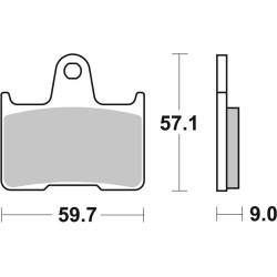 Pastillas de freno sinterizadas Brembo 07SU25SP