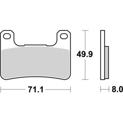Pastillas de freno Brembo sinterizadas 07SU27LA
