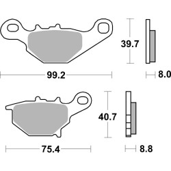 Pastillas de freno sinterizadas Brembo 07SU31SD