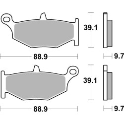 Pastillas de freno Brembo sinterizadas traseras 07SU32SP