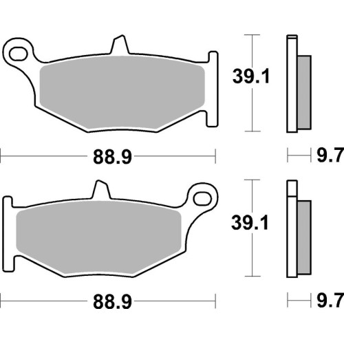 Pastillas de freno sinterizadas Brembo 07SU32SP