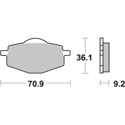 Pastillas de freno sinterizadas de competición Brembo 07YA14SX