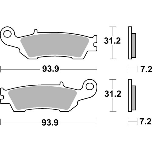Pastillas de freno sinterizadas Brembo 07YA47SD