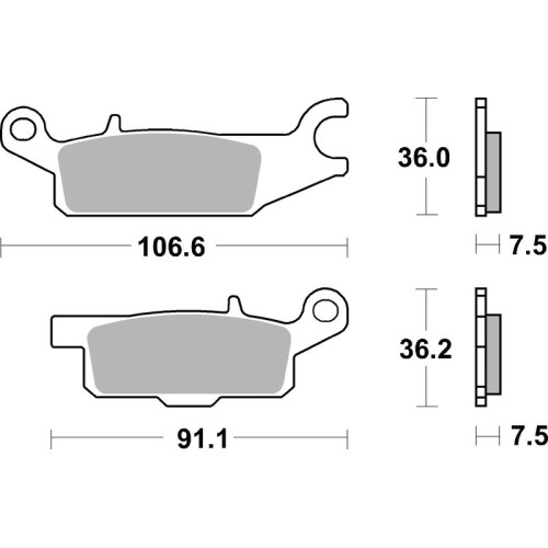 Pastillas de freno sinterizadas de competición Brembo 07YA49SX