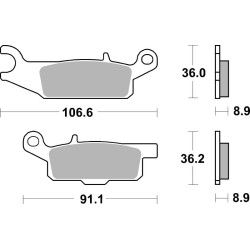 Pastillas de freno sinterizadas de competición Brembo 07YA50SX