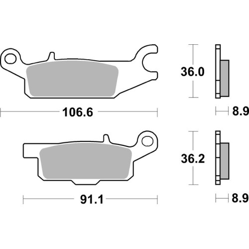 Pastillas de freno sinterizadas de competición Brembo 07YA51SX