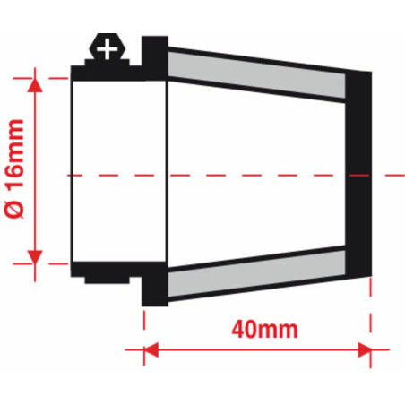 Filtro de aire de potencia BMC Ø16mm - FBSA16-40