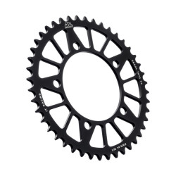 Corona JT 75 de aluminio negro 44 dientes – Paso 520
