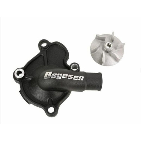 Kit de tapa bomba de agua + hélice BOYESEN Supercooler - Negro