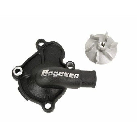 Kit de tapa bomba de agua + hélice BOYESEN Supercooler - Negro