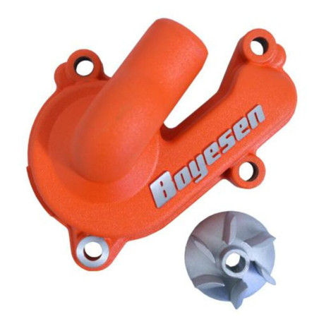 Kit de tapa bomba de agua + hélice BOYESEN Supercooler - Naranja