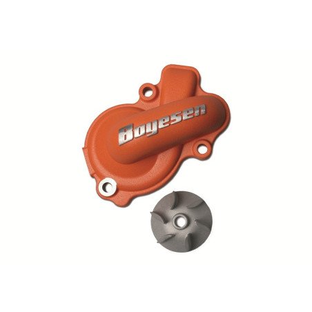 Kit de tapa bomba de agua + hélice BOYESEN Supercooler - Naranja