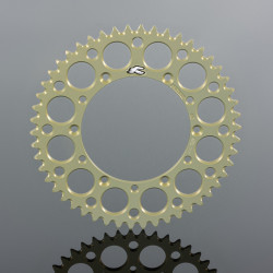 Corona RENTHAL aluminio ultraligera autolimpiable 112U - Paso 520 - Hard Anodized Limited Edition 2