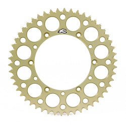 Corona RENTHAL aluminio ultraligera autolimpiable 112U - Paso 520 - Hard Anodized Limited Edition