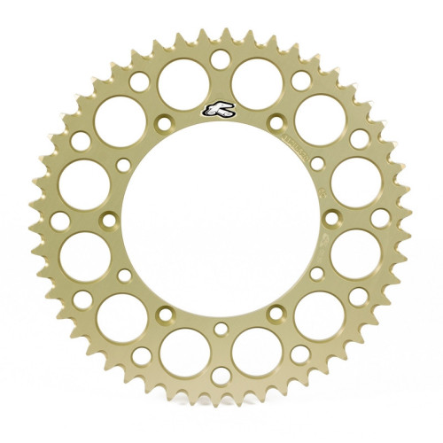 Corona RENTHAL aluminio ultraligera autolimpiable 112U - Paso 520 - Hard Anodized Limited Edition