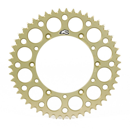 Corona RENTHAL aluminio ultraligera autolimpiable 112U - Paso 520 - Hard Anodized Limited Edition