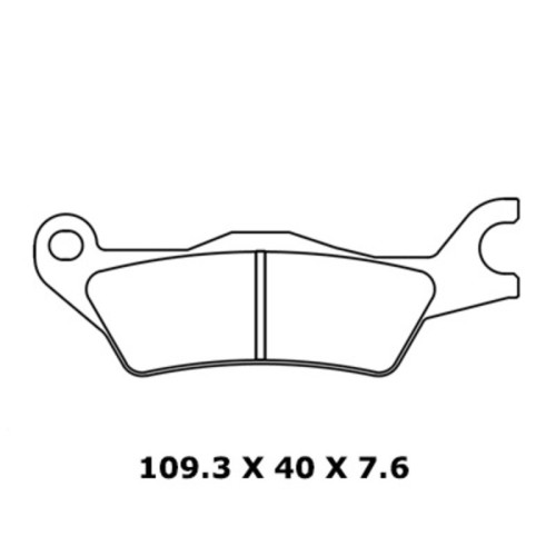 Juego de pastillas sinterizadas CL BRAKES (1258A3+)