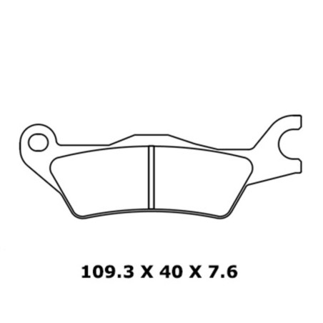 Juego de pastillas sinterizadas CL BRAKES (1258A3+)